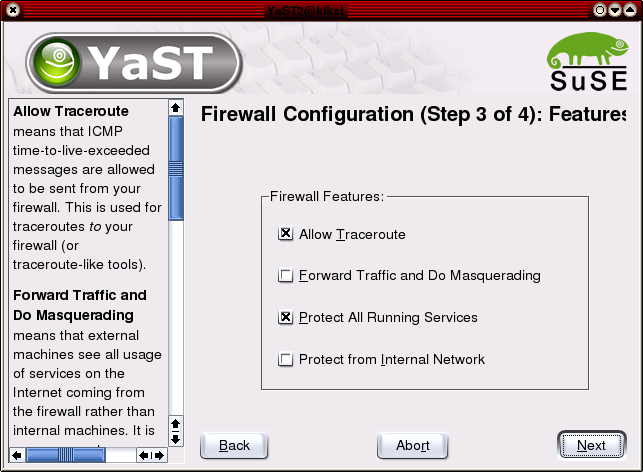 SUSEn palomuuri, 3. vaihe