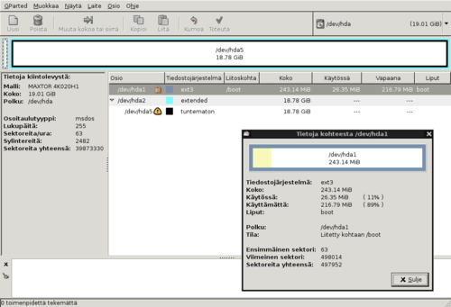 GParted – Linux.fi