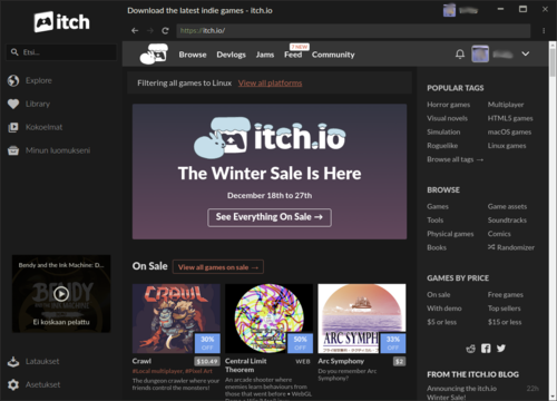 itch Linux 64 / Ubuntu 16.04 LTS